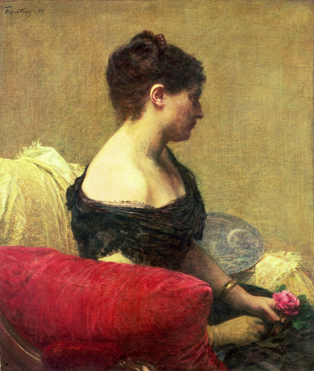Portrett av Madame Maitre (olje på lerret) av Ignace Henri Jean Fantin Latour