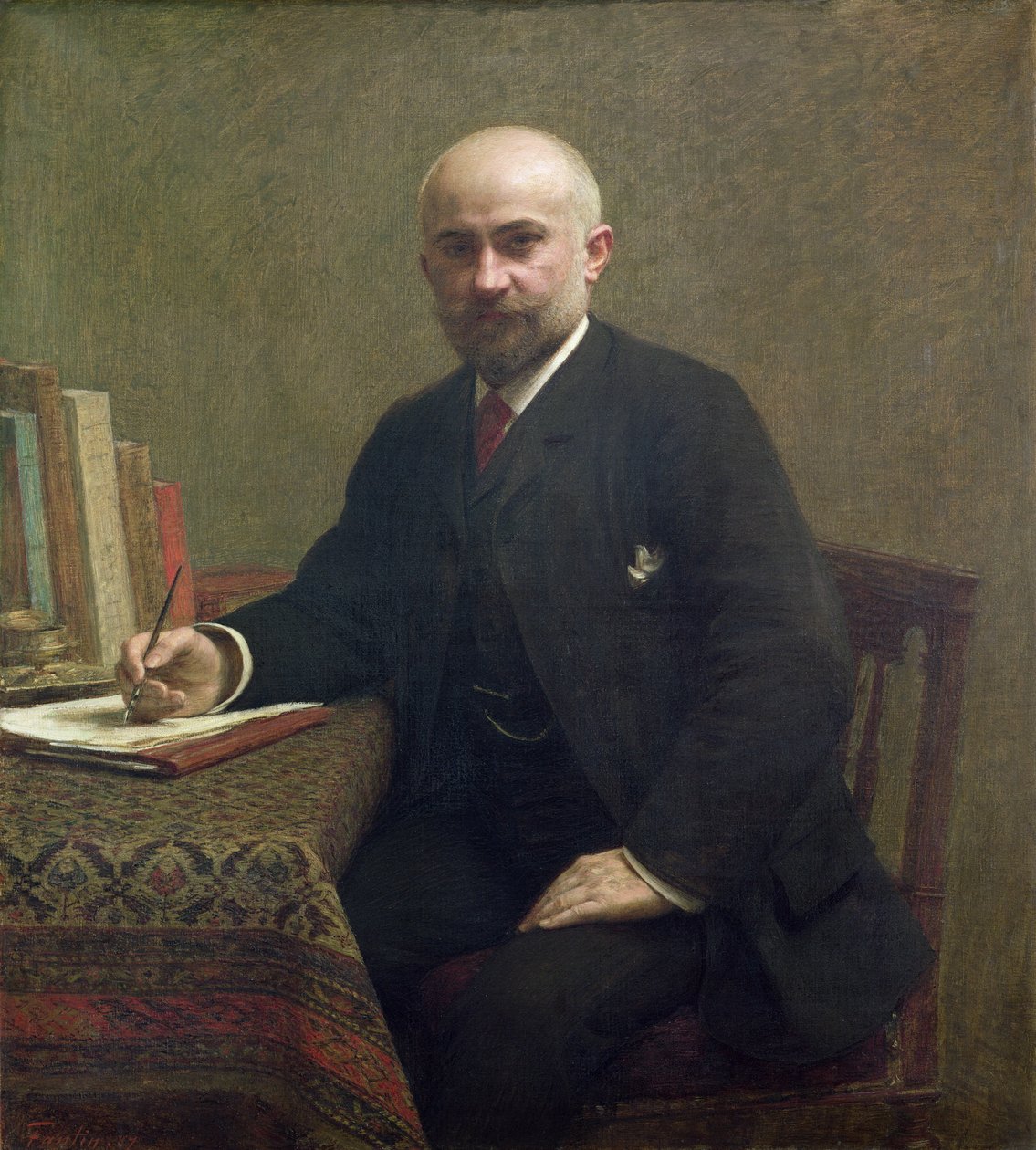 Adolphe Jullien (1840-1932) 1887 av Ignace Henri Jean Fantin Latour
