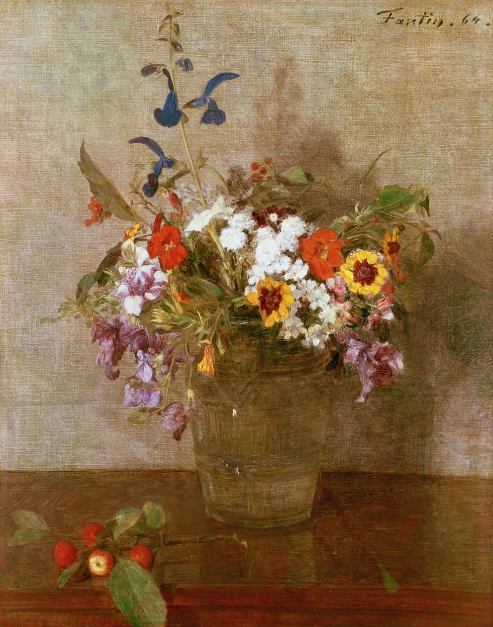 Høstblomster, 1864 av Ignace Henri Jean Fantin Latour