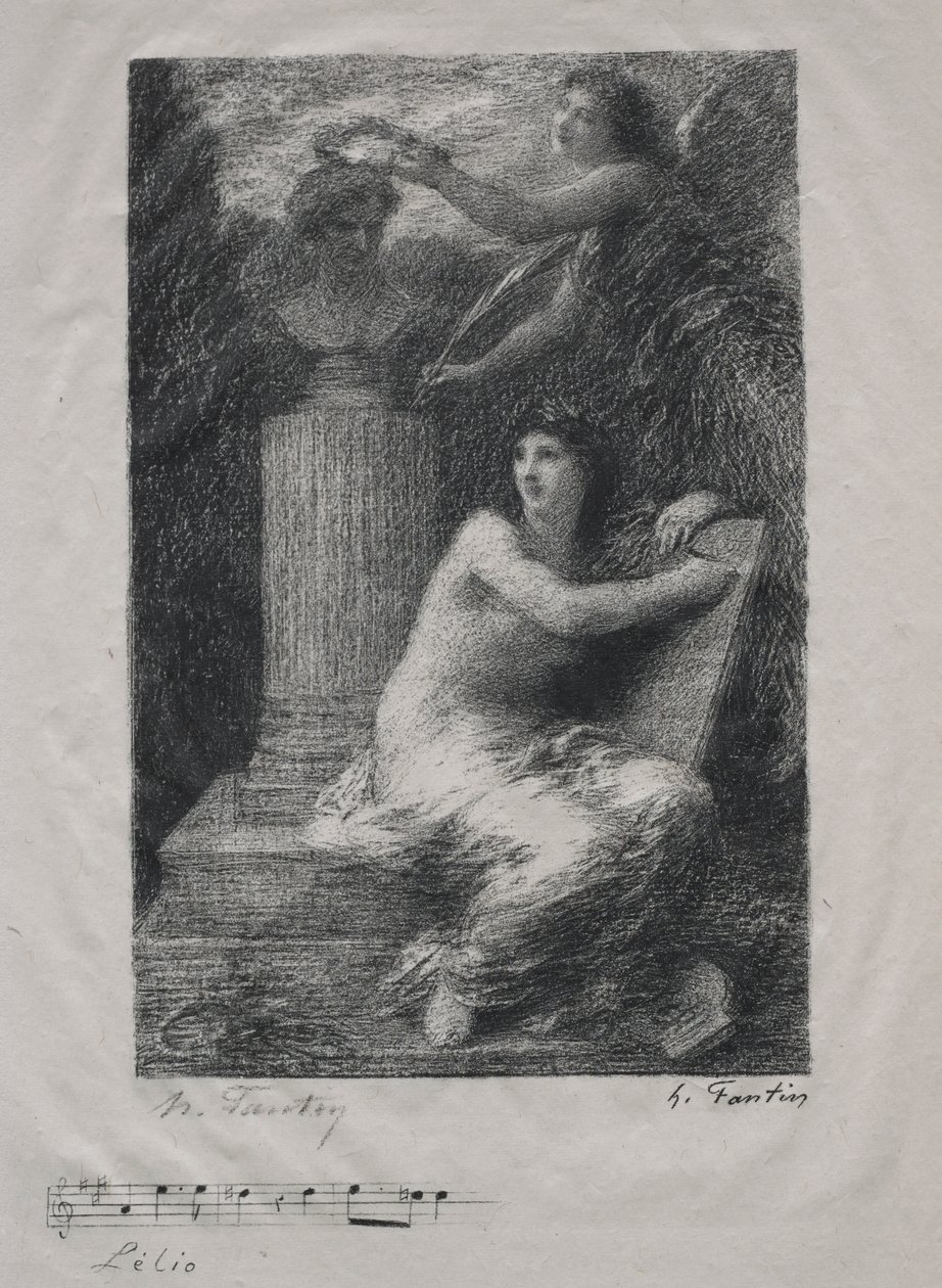 Til Berlioz. av Ignace Henri Jean Fantin Latour