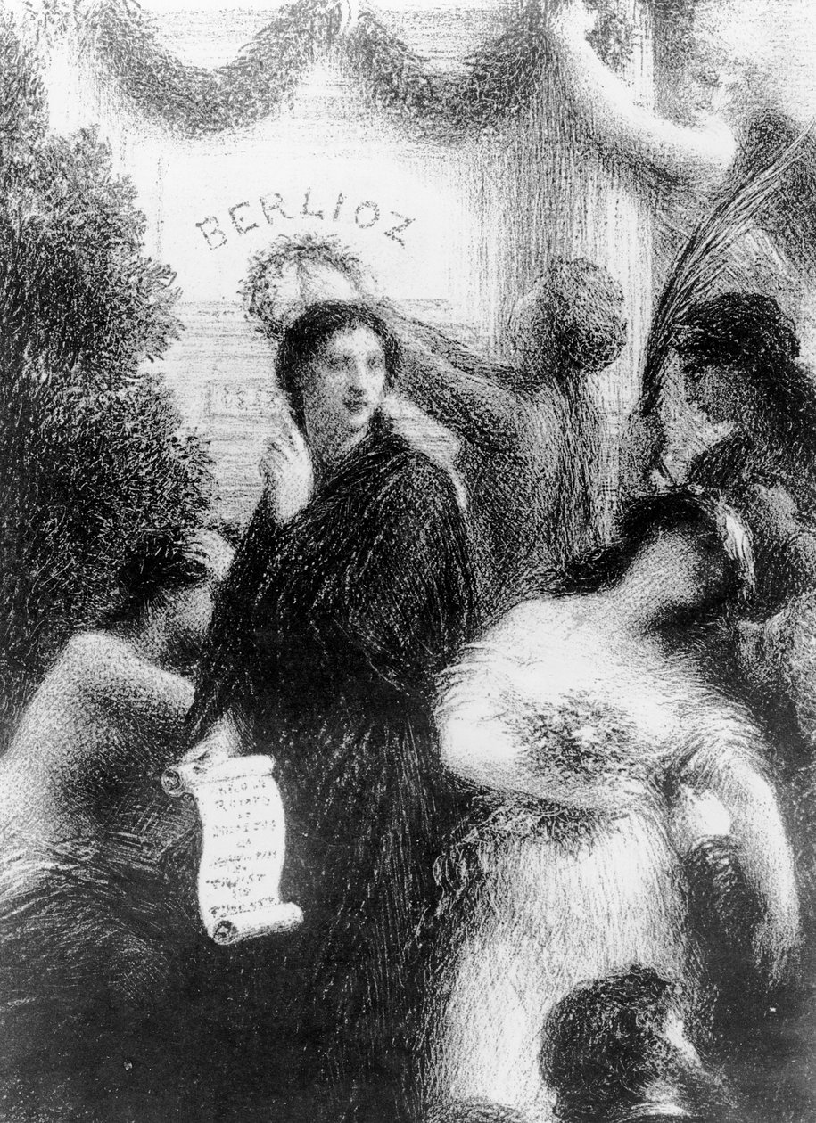 Berlioz, eller bursdagen, 1876 av Ignace Henri Jean Fantin Latour