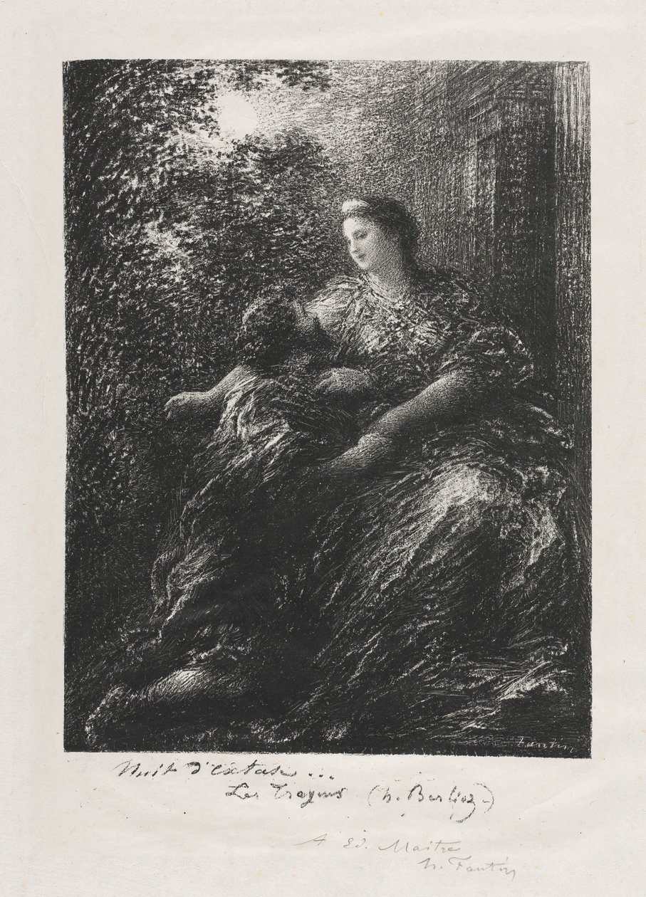 Duett av trojanerne, 1894. av Ignace Henri Jean Fantin Latour