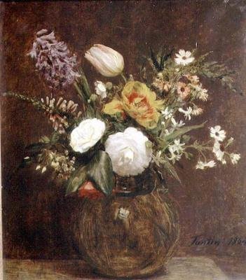 Blomster av Ignace Henri Jean Fantin Latour