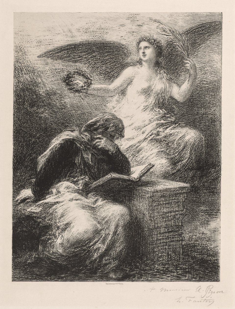 Glory, 1890. av Ignace Henri Jean Fantin Latour