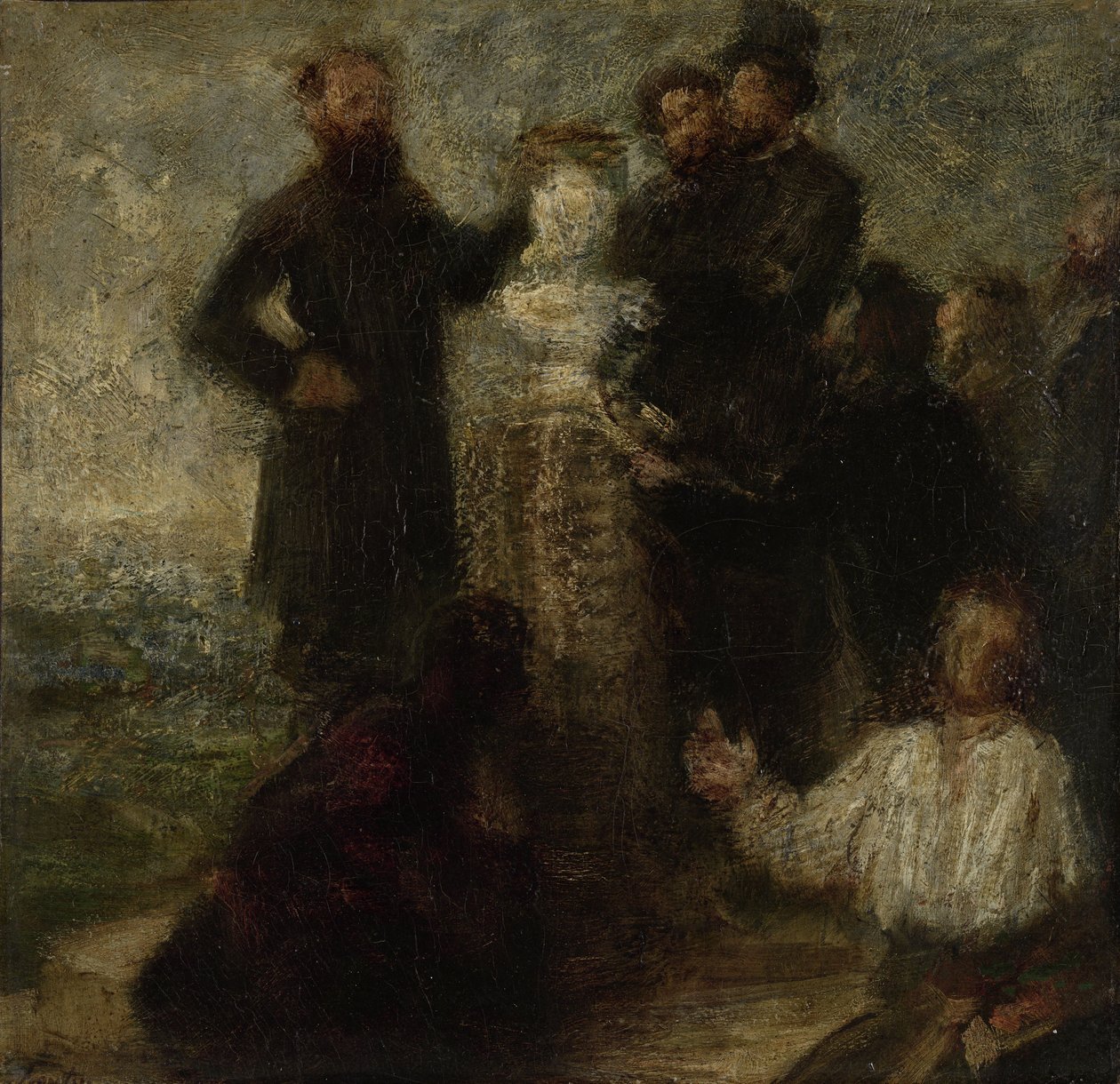Hyllest til Delacroix, 1863-64 av Ignace Henri Jean Fantin Latour