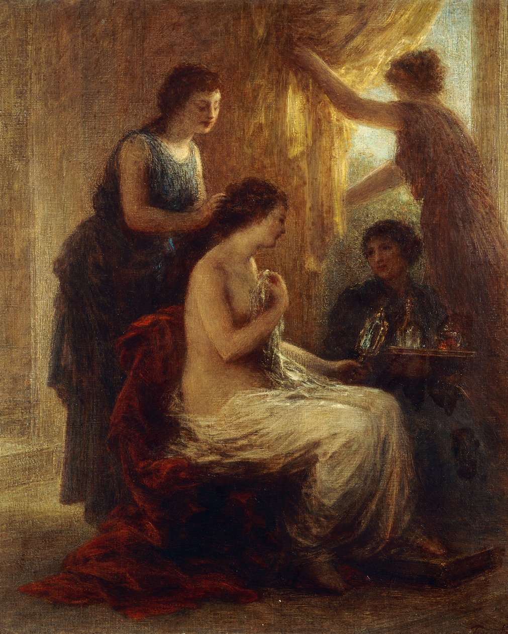 Toalettet, av Ignace Henri Jean Fantin Latour