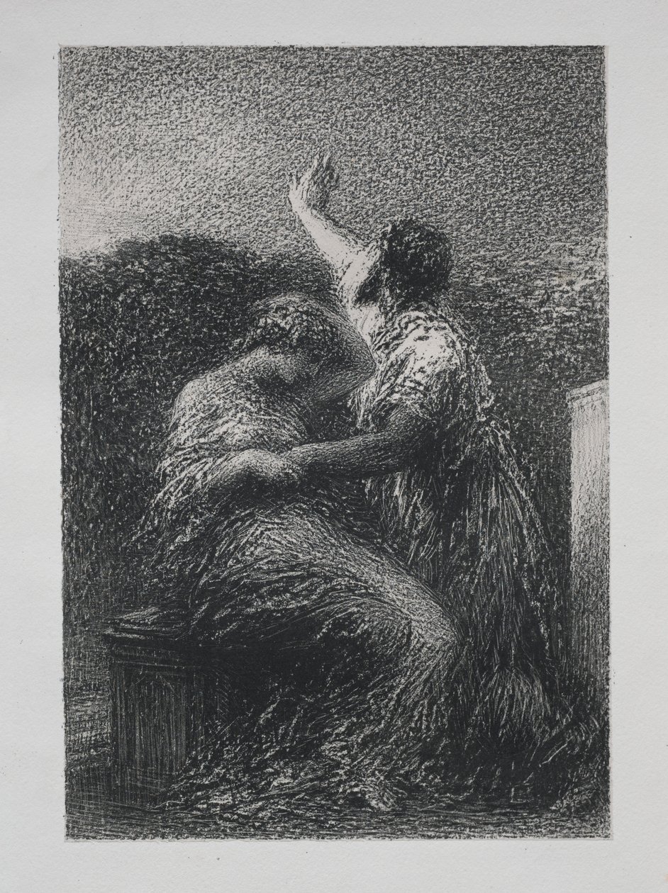 Magien Baltajar og Fatime, 1891. av Ignace Henri Jean Fantin Latour