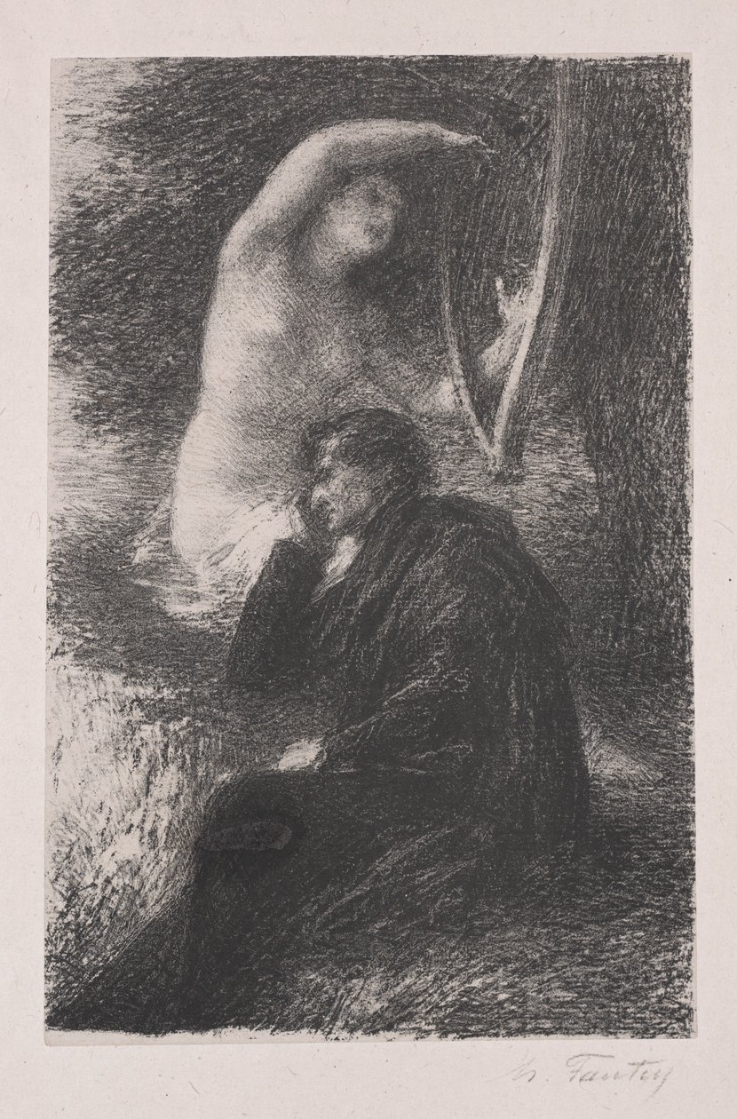 Lélio, den eoliske harpe. av Ignace Henri Jean Fantin Latour