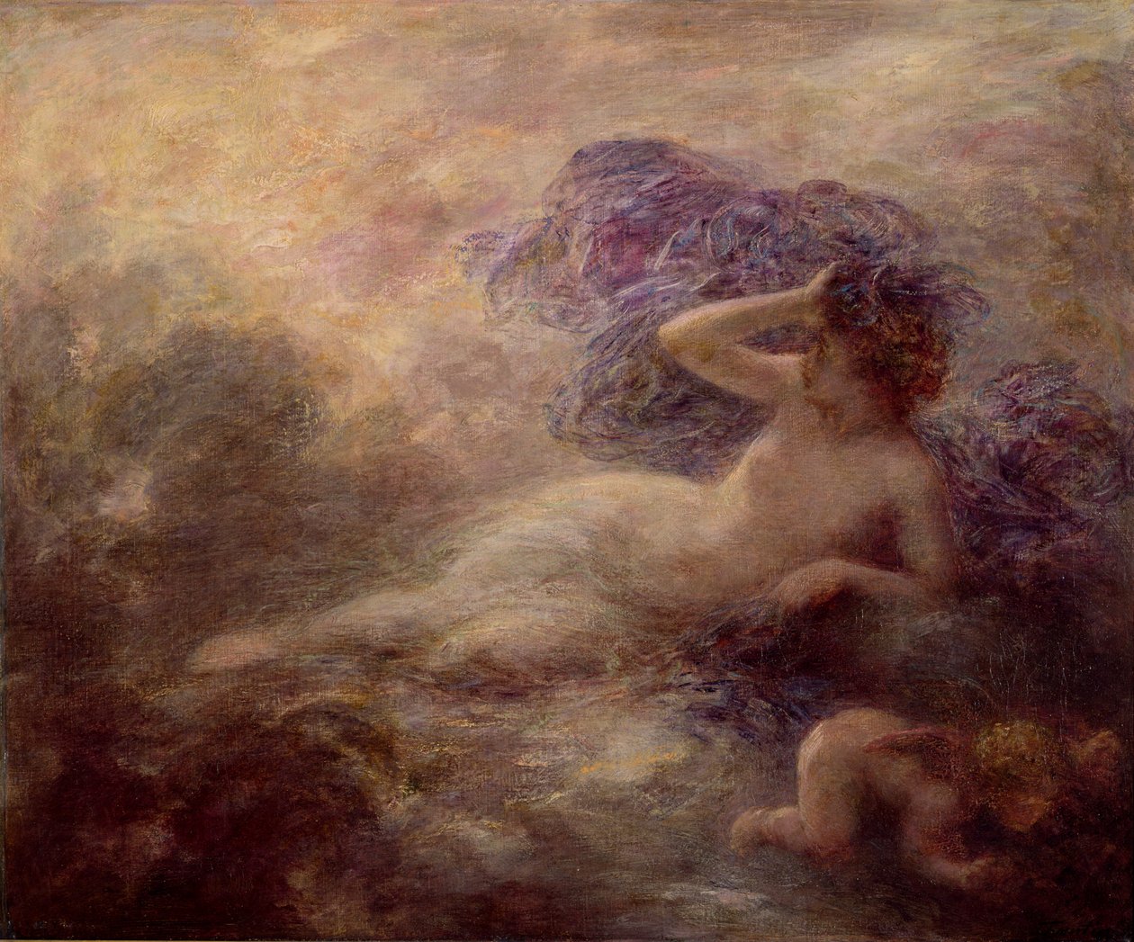 Natt, 1897 av Ignace Henri Jean Fantin Latour