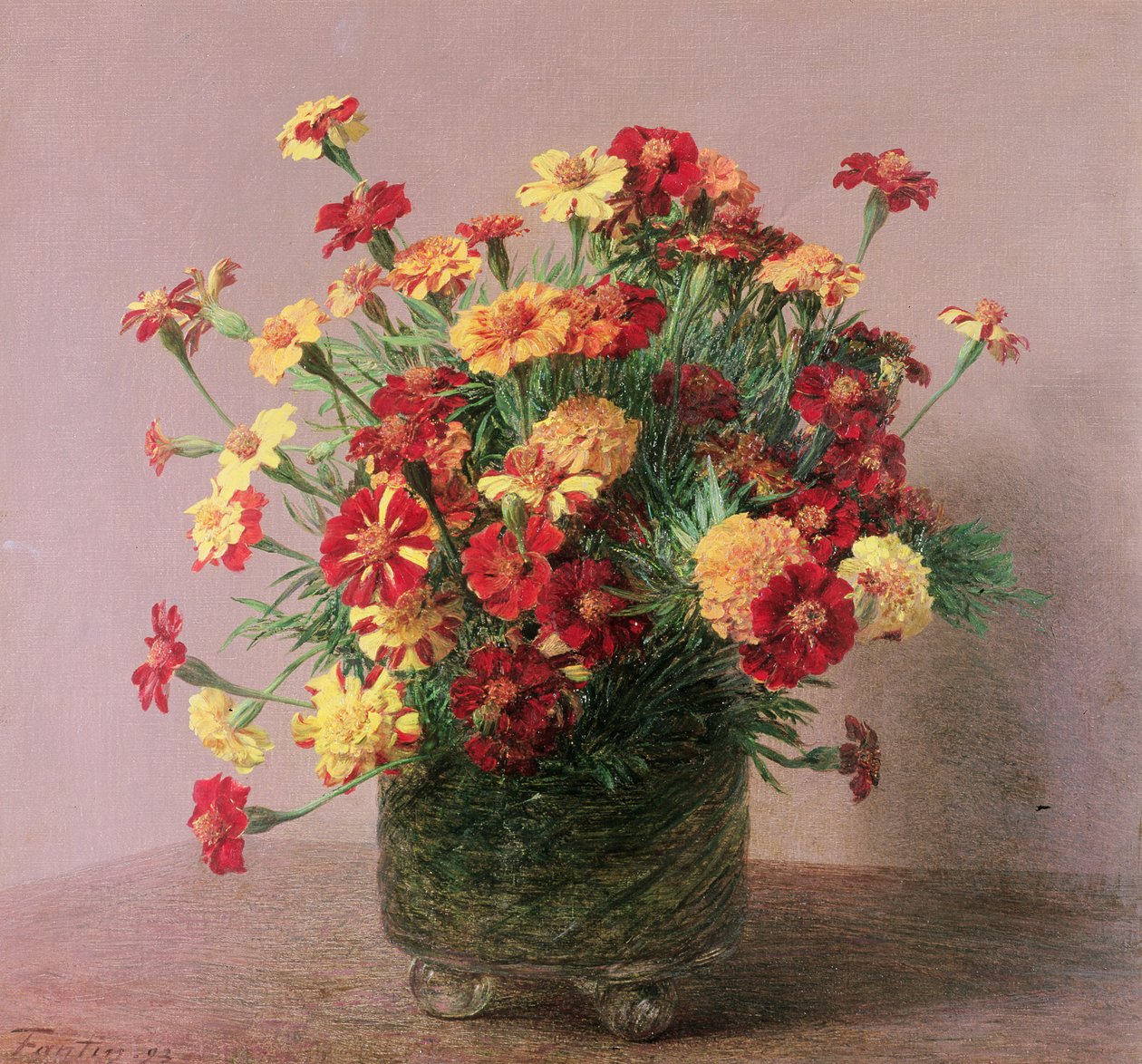 Ringblomster, 1893 av Ignace Henri Jean Fantin Latour