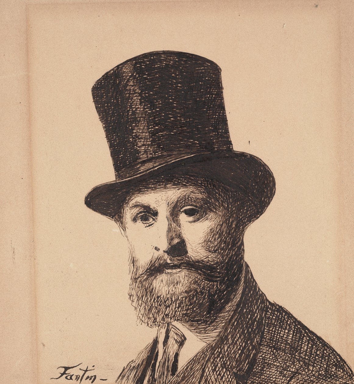 Portrett av Manet, 1867 av Ignace Henri Jean Fantin Latour