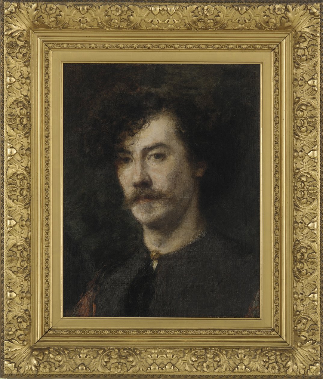 Portrait of Whistler, 1865 (olje på lerret montert på aluminiumspanel) av Ignace Henri Jean Fantin Latour