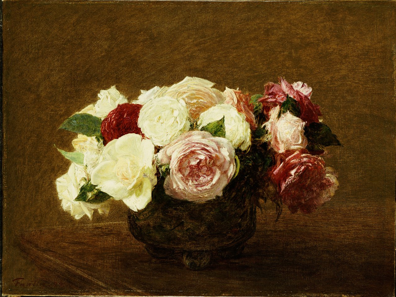Roser, 1894 av Ignace Henri Jean Fantin Latour