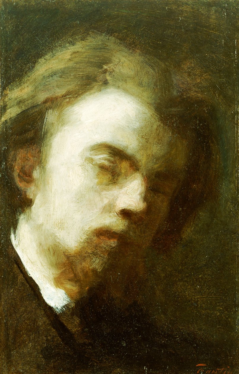 Selvportrett, 1858 av Ignace Henri Jean Fantin Latour