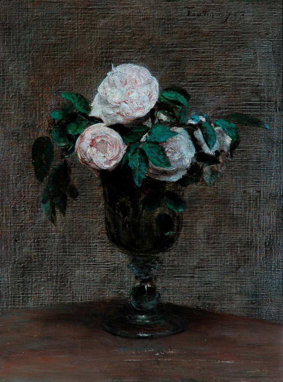 Studiet av roser, 1872 av Ignace Henri Jean Fantin Latour