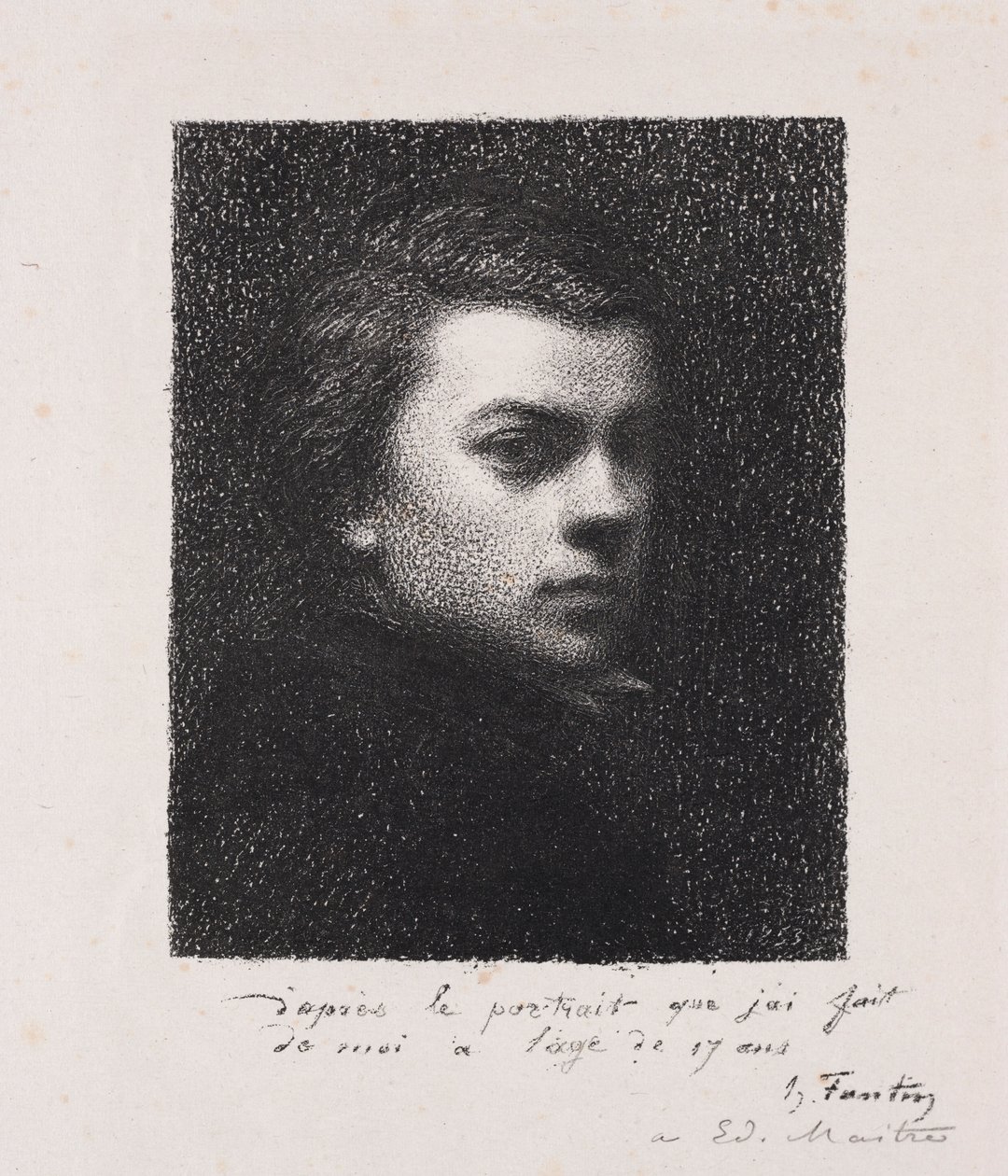 Kunstneren ved 17 år, 1892. av Ignace Henri Jean Fantin Latour