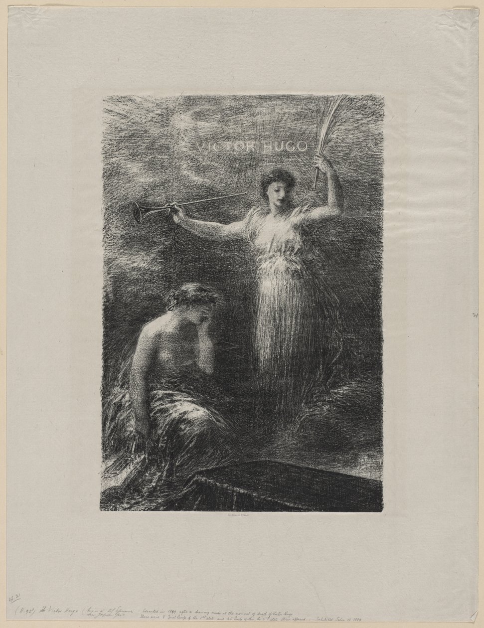 Til Victor Hugo, 1889. av Ignace Henri Jean Fantin Latour