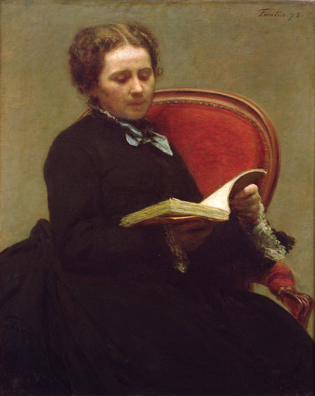 Victoria Dubourg (1840-1926) 1873 av Ignace Henri Jean Fantin Latour