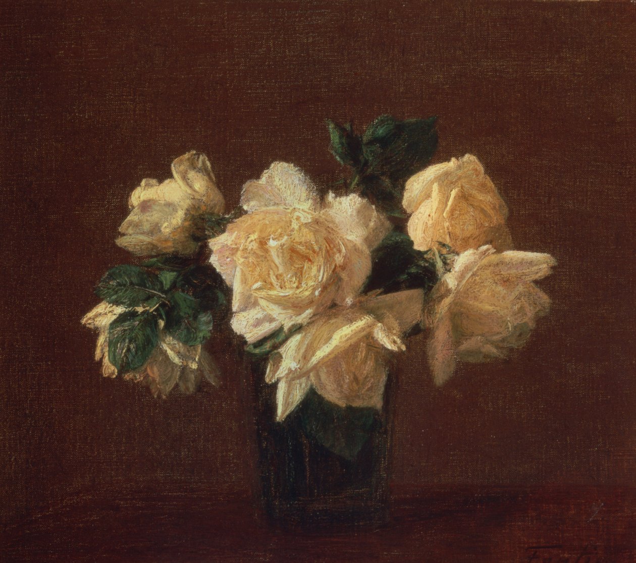 Gule roser av Ignace Henri Jean Fantin Latour