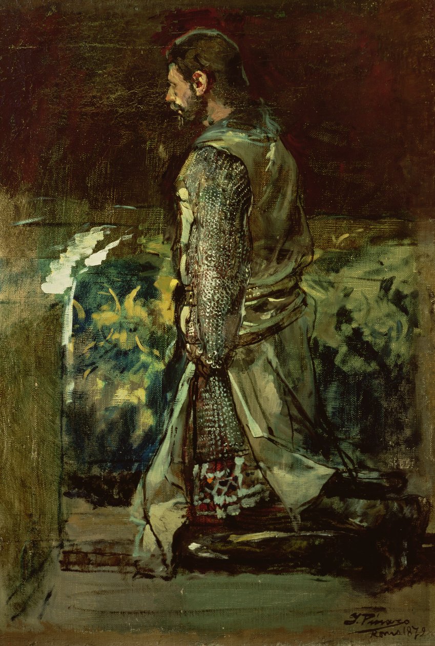 The Last Moments of James I The Conqueror av Ignacio Pinazo Camarlech