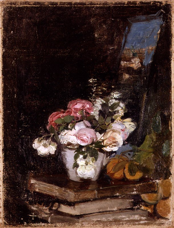 Blomster og bøker av Ignacio Pinazo Camarlench