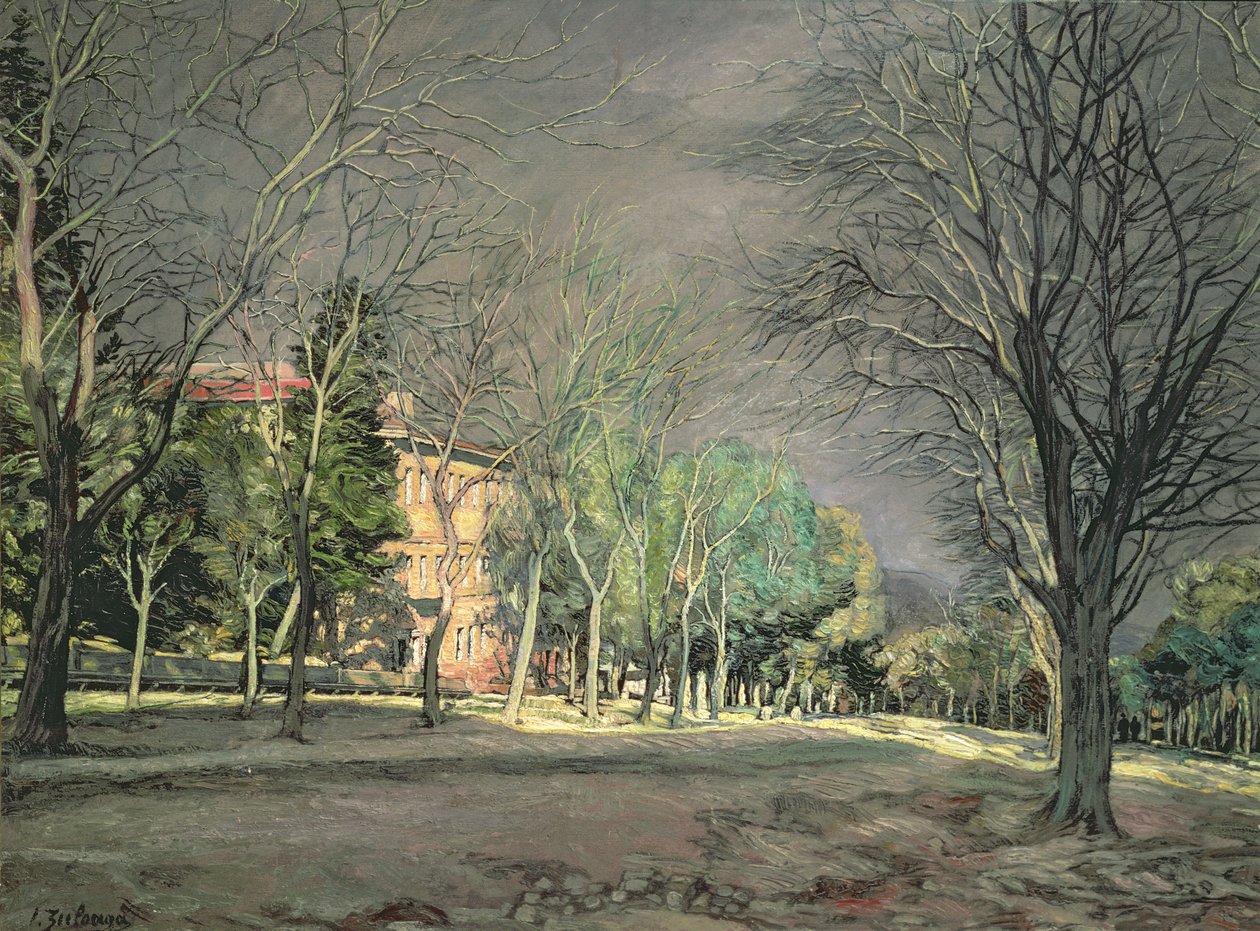 Landsbygd nær El Escorial, 1932 av Ignacio Zuloaga y Zabaleta