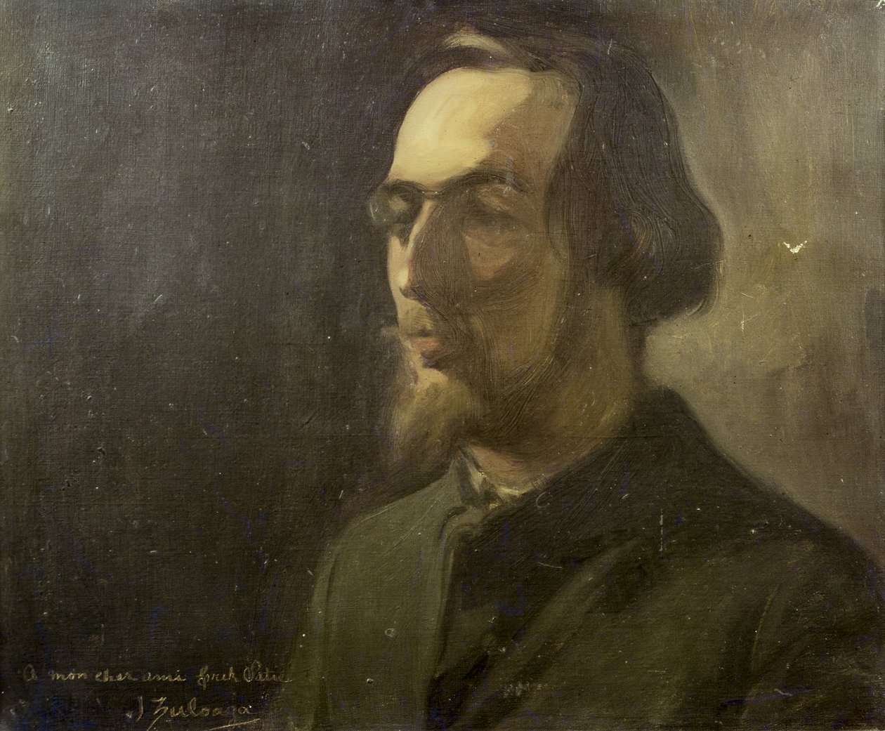 Portrett av Erik Satie (1866-1925) av Ignacio Zuloaga y Zabaleta