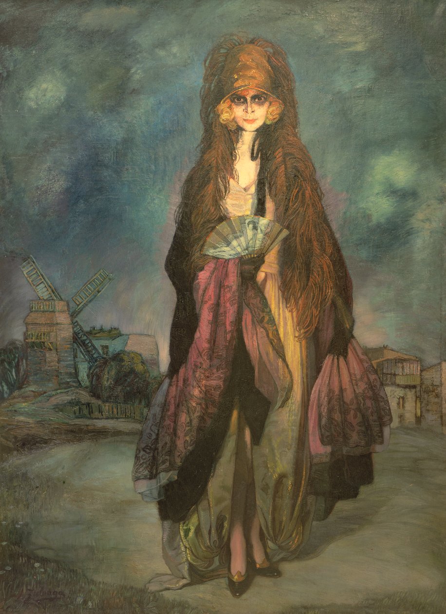 Portrett av Marquesa Casati, 1923 av Ignacio Zuloaga y Zabaleta