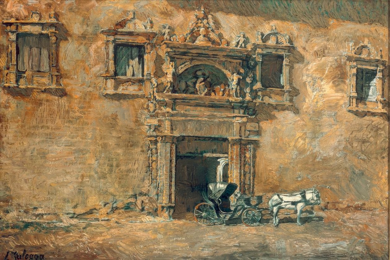 Das Portal des Palacio von Peñaranda de Duero av Ignacio Zuloaga y Zabaleta