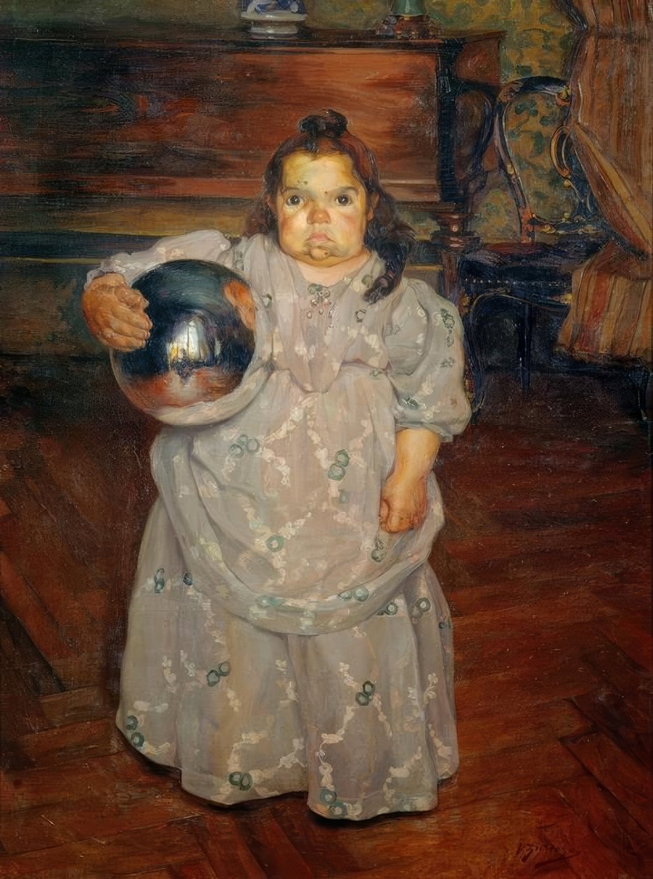Die Zwergin Doña Mercédes av Ignacio Zuloaga y Zabaleta