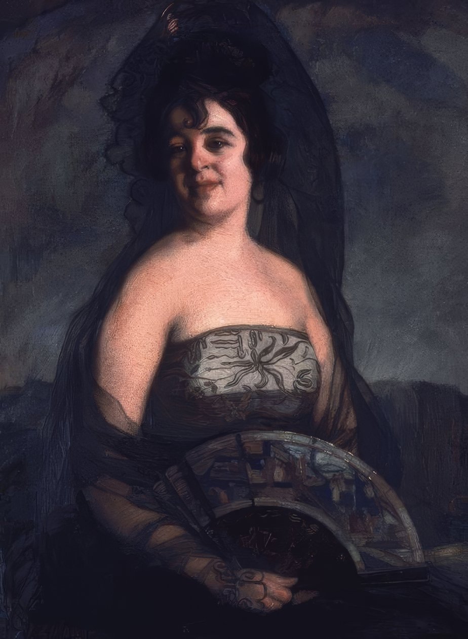 FANENS DAME - OLEO LERT - 103 × 82 CM av Ignacio Zuloaga y Zabaleta