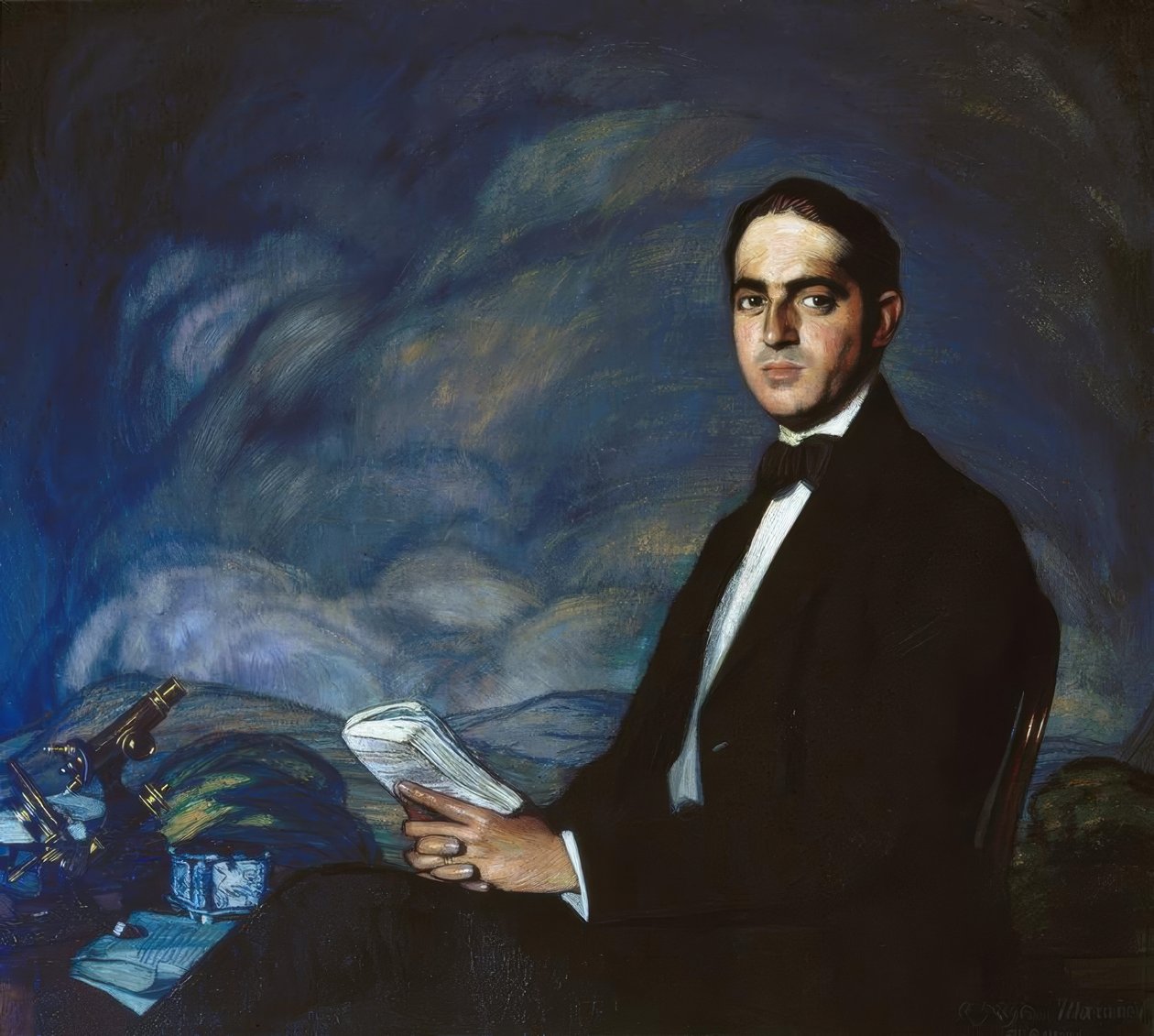 Portrett av Gregorio Marañón ’, 1919, Olje på lerret av Ignacio Zuloaga y Zabaleta