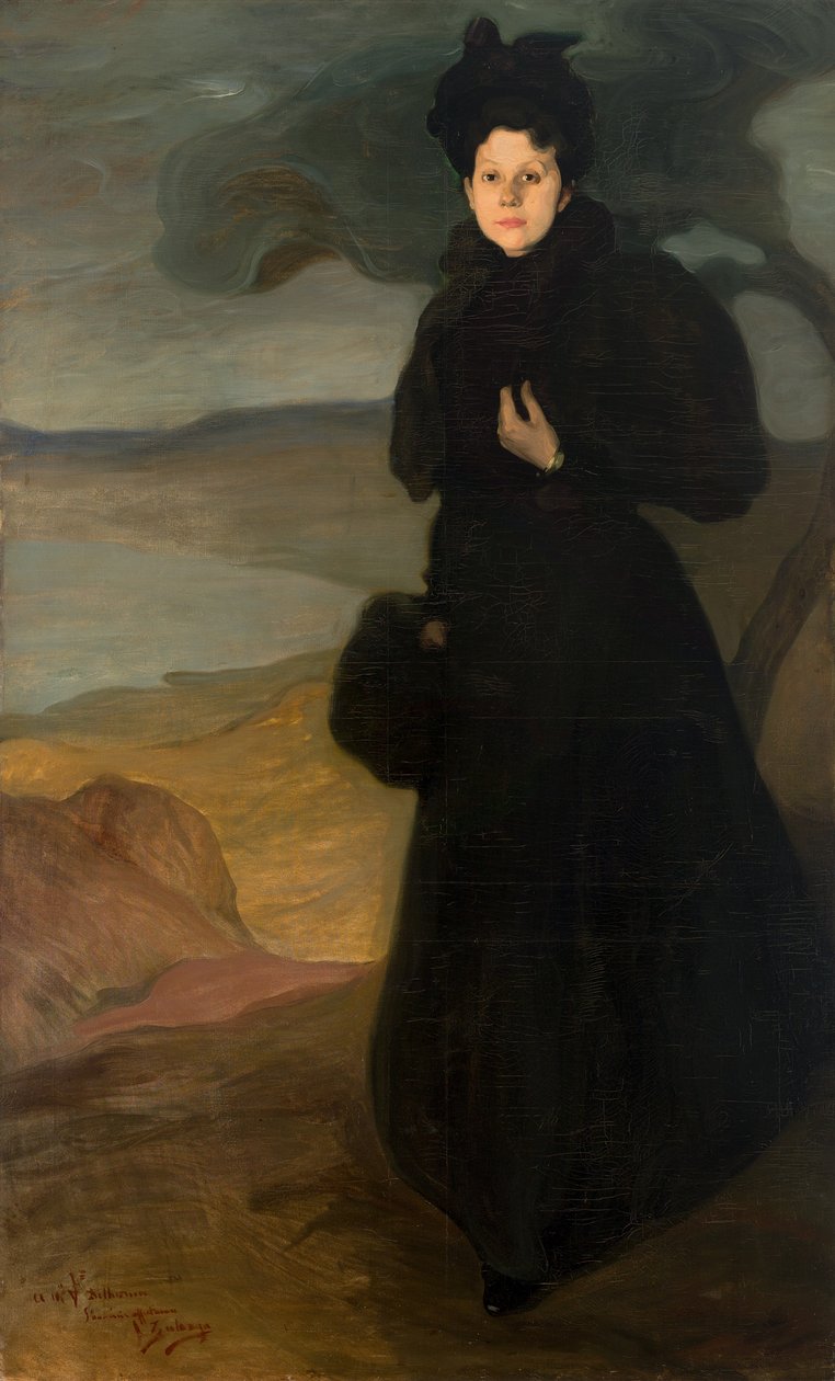 Portrett av Mademoiselle Valentine Dethomas, ca. 1895. av Ignacio Zuloaga y Zabaleta