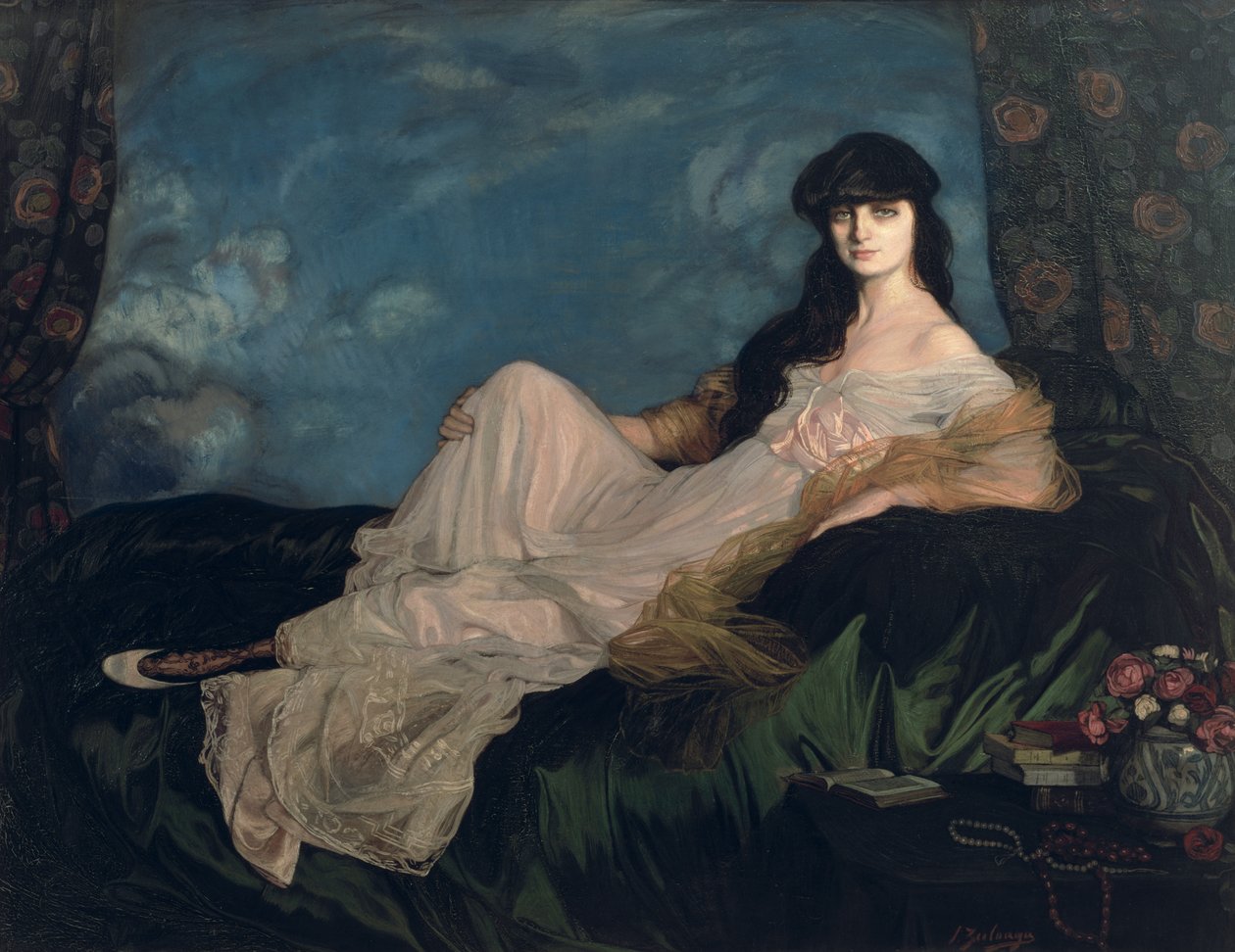 Portrett av Comtesse de Noailles (1876-1933) 1913 (olje på lerret) av Ignacio Zuloaga y Zabaleta