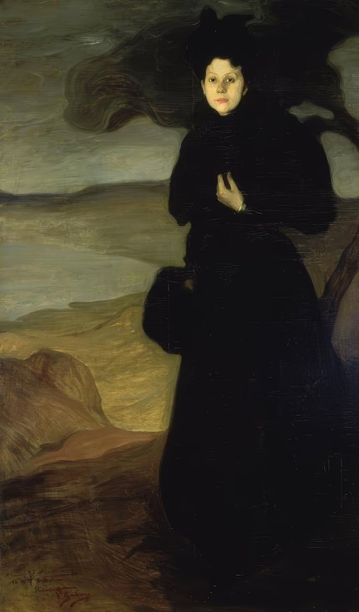 PORTRETT AV VALENTIN DETOMAS - 1894/95 - O / L - 200X120 CM av Ignacio Zuloaga y Zabaleta