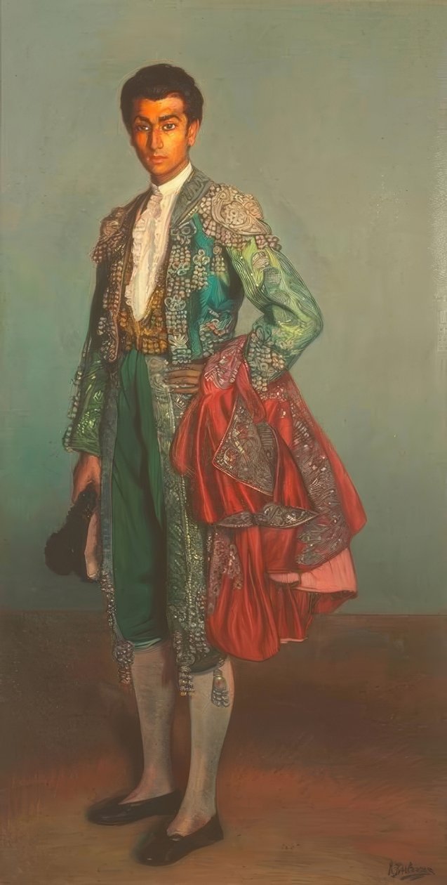 Portrett av tyrefekteren Rafael Albaicin av Ignacio Zuloaga y Zabaleta