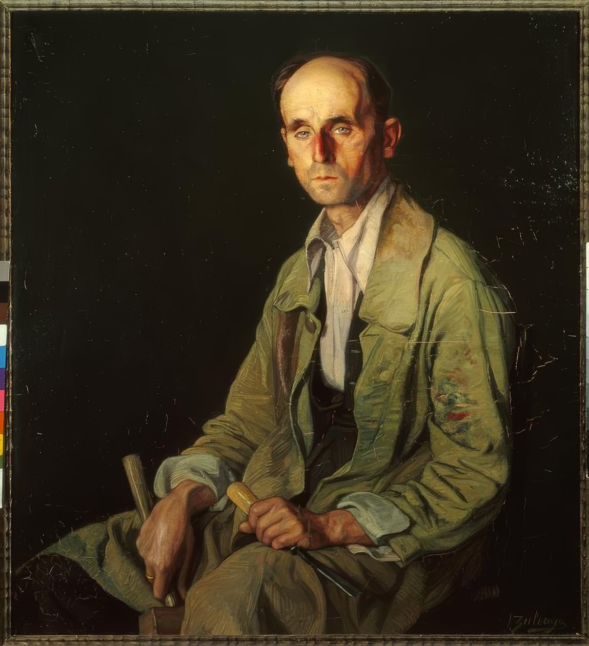 Portrett av billedhuggeren Beobide av Ignacio Zuloaga y Zabaleta