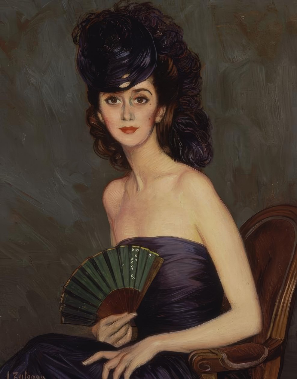 LADY OF PATIÑO (LA DURCAL) - XX CENTURY - O / L - 93X73 CM av Ignacio Zuloaga y Zabaleta