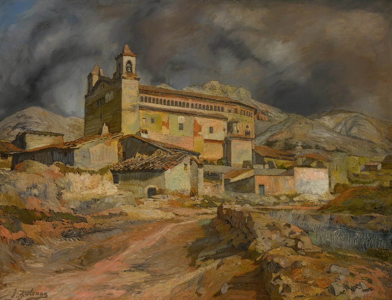 Maluenda-kirken Kirken i Maluenda, ca. 1924. av Ignacio Zuloaga y Zabaleto