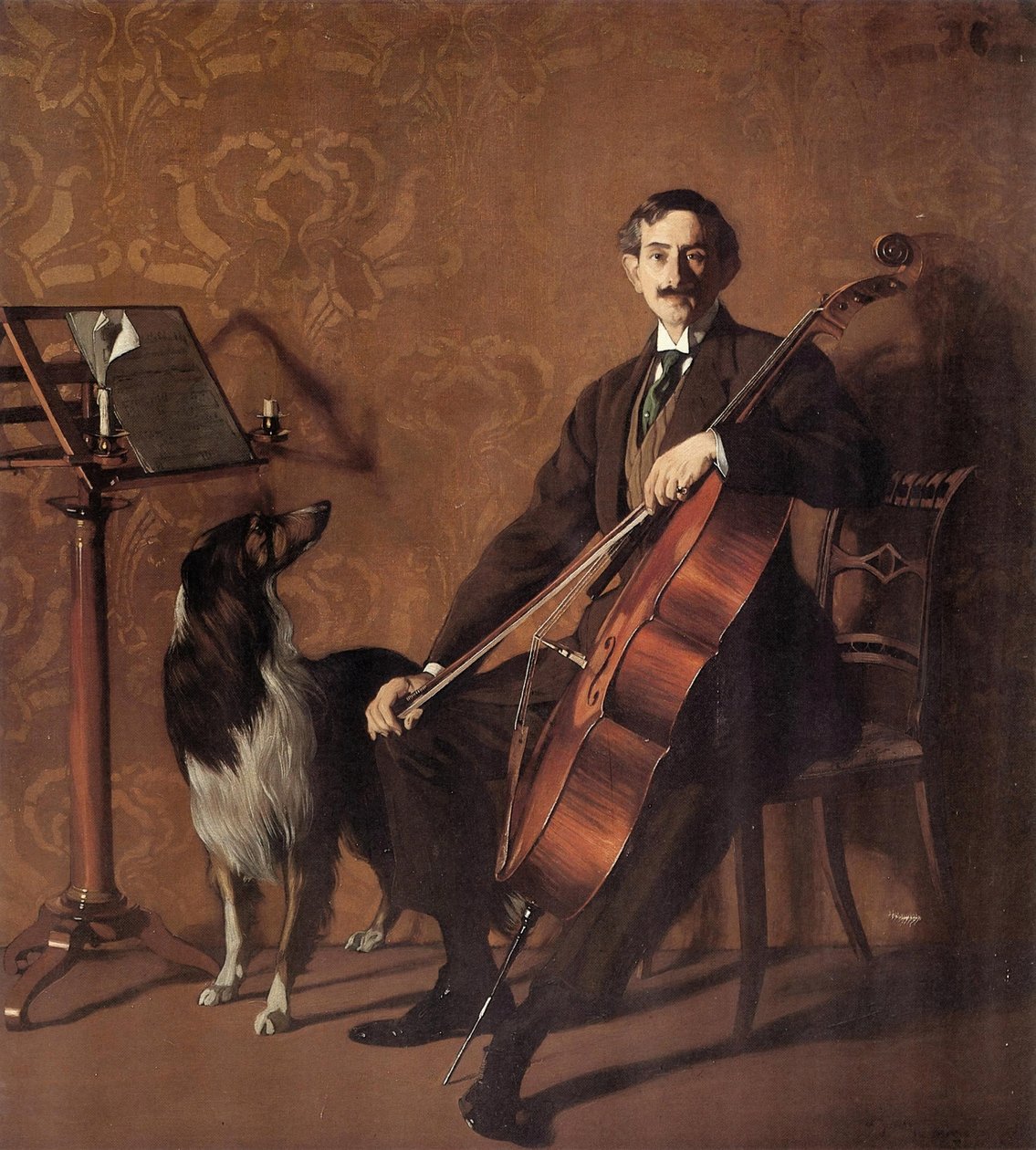 Portrett av cellisten John de Azurmendi, av Ignacio Zuloaga y Zabaleto