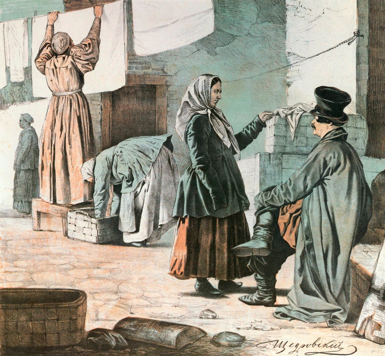 Vaskerier, 1846. av Ignati Shchedrovsky