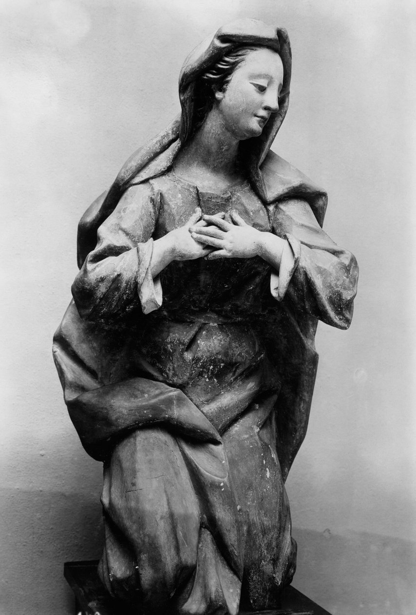 Knelende Mary (terrakotta) av Ignaz 1725 75 Gunther