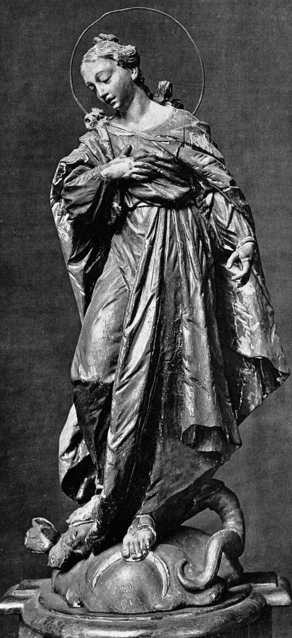 Jomfru Maria (tre) av Ignaz 1725 75 Gunther