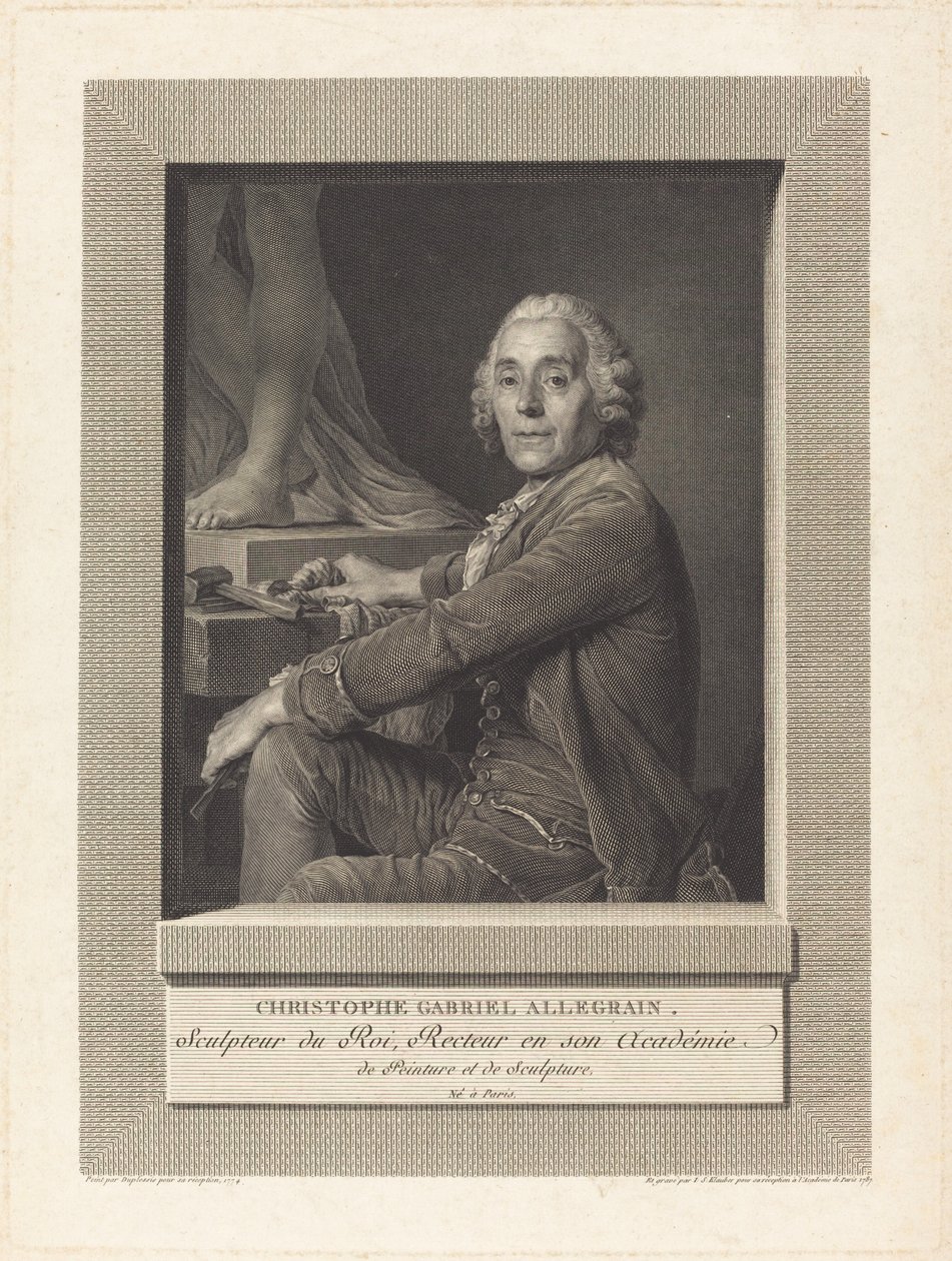 Christophe Gabriel Allegrain av Ignaz Sebastian Klauber after Joseph Siffred Duplessis