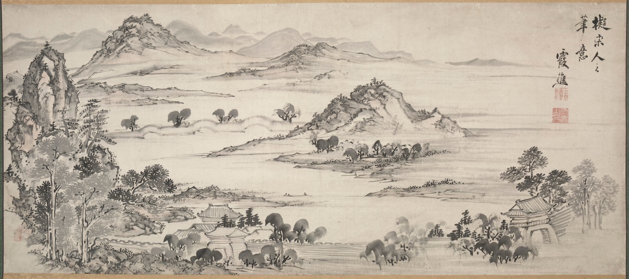 Utsikt over West Lake, 1700-tallet. av Taiga Ike