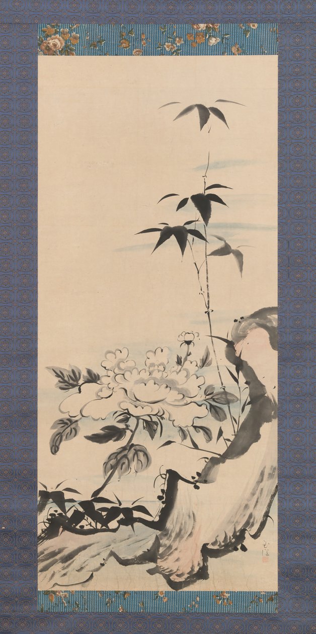 Peon og bambus, ca. 1768. av Ike no Gyokuran