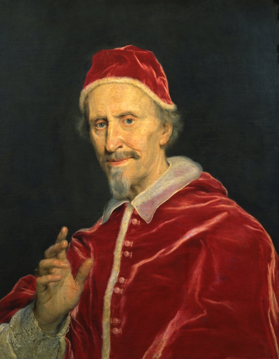 Portrett av pave Clement IX av Il Baciccio