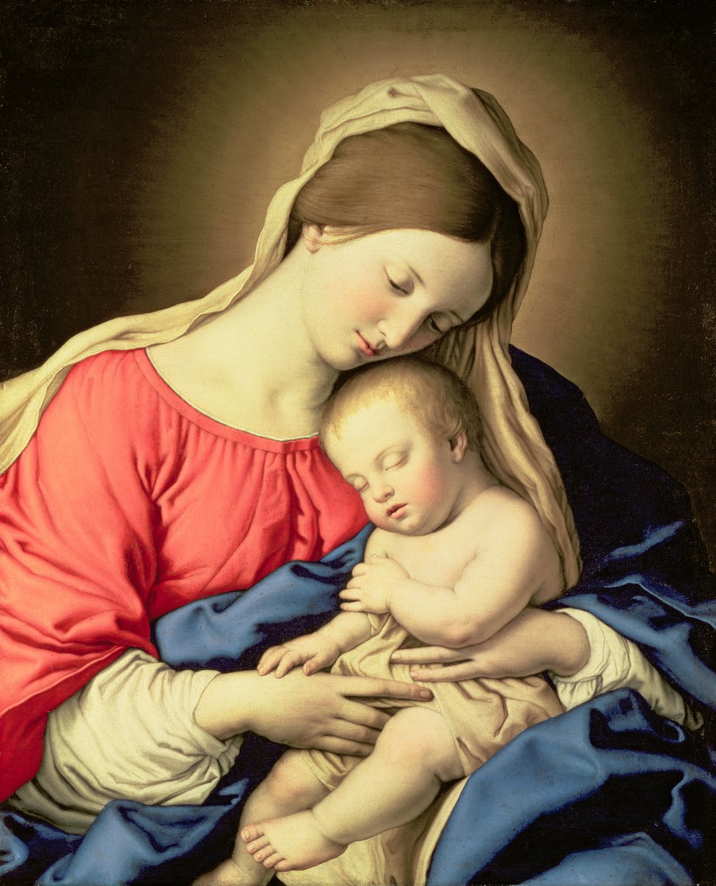 Madonna og barn av Il Sassoferrato