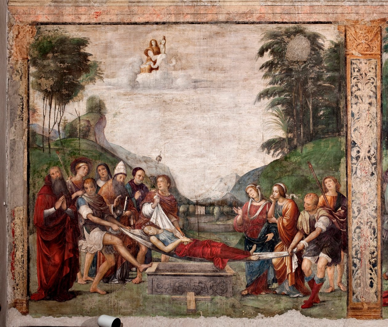 Begravelsen til St. Cecile av Il  Francia