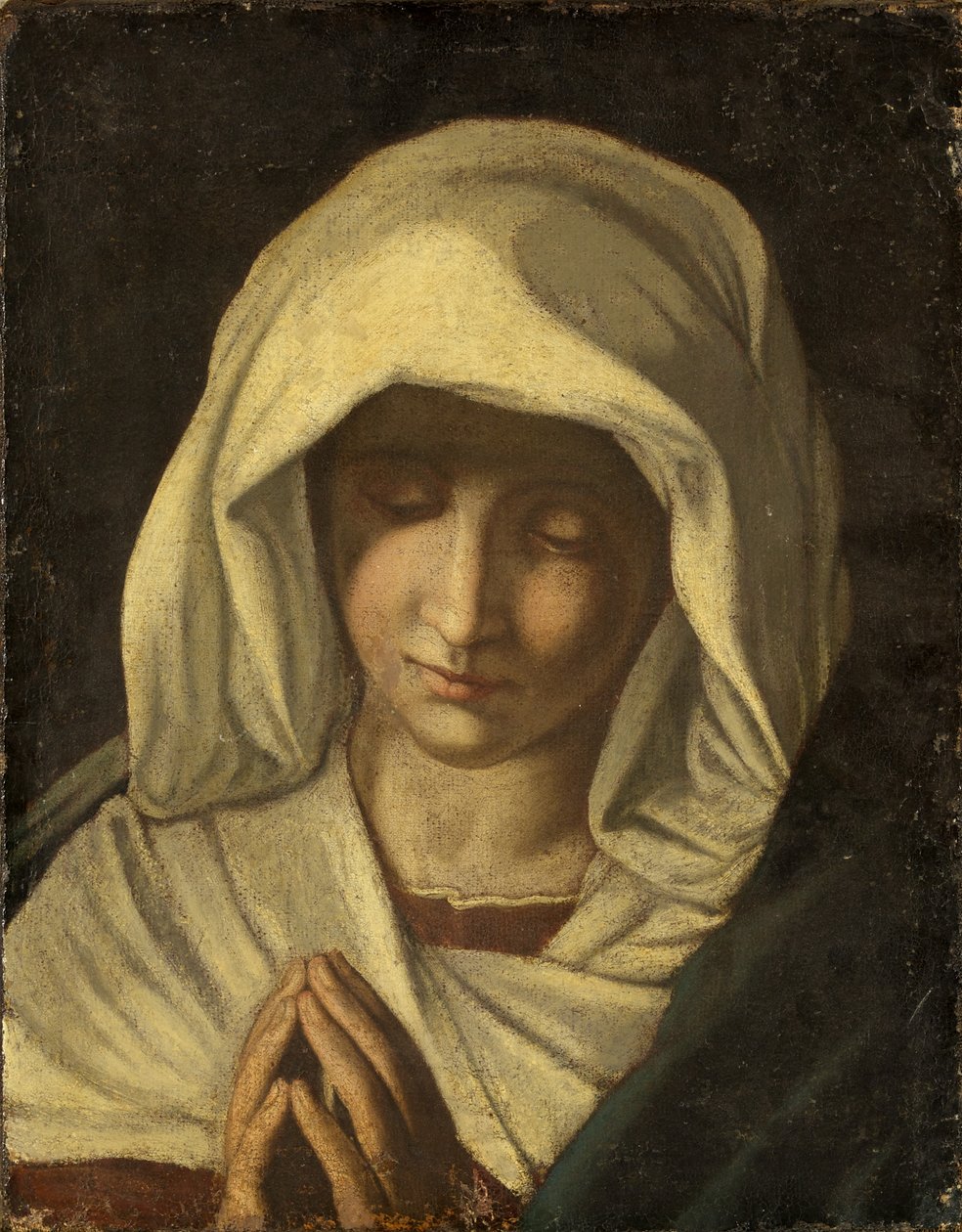 The Virgin in Prayer, ca. 1800 (olje på lerret) av Il  Sassoferrato